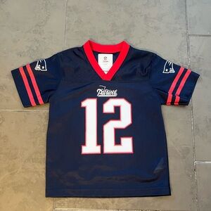 NFL Tom Brady #12 kids 4T jersey